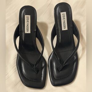 Steve Madden Black Sandals